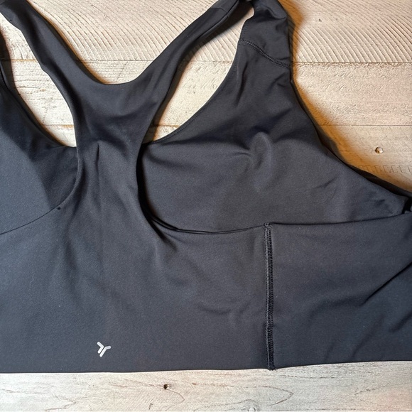 Old Navy Active Women Bra 3X Black Poly Blend Medium Support Powersoft Racerback - Picture 16 of 16